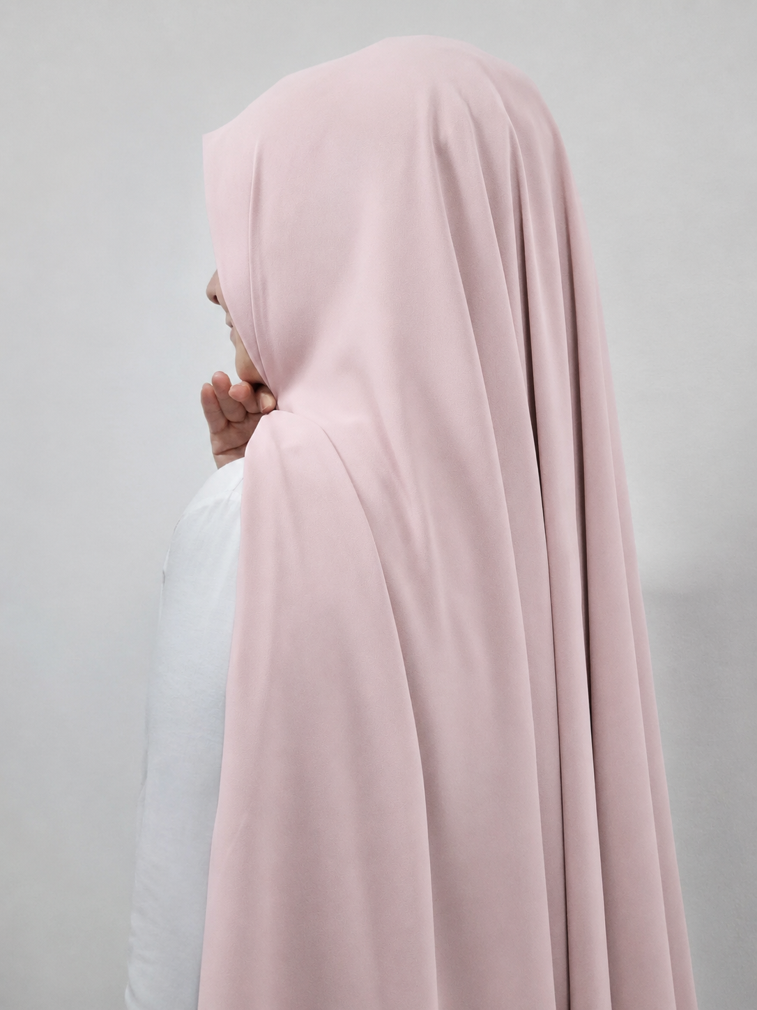 Chiffon Hijab puderrosa