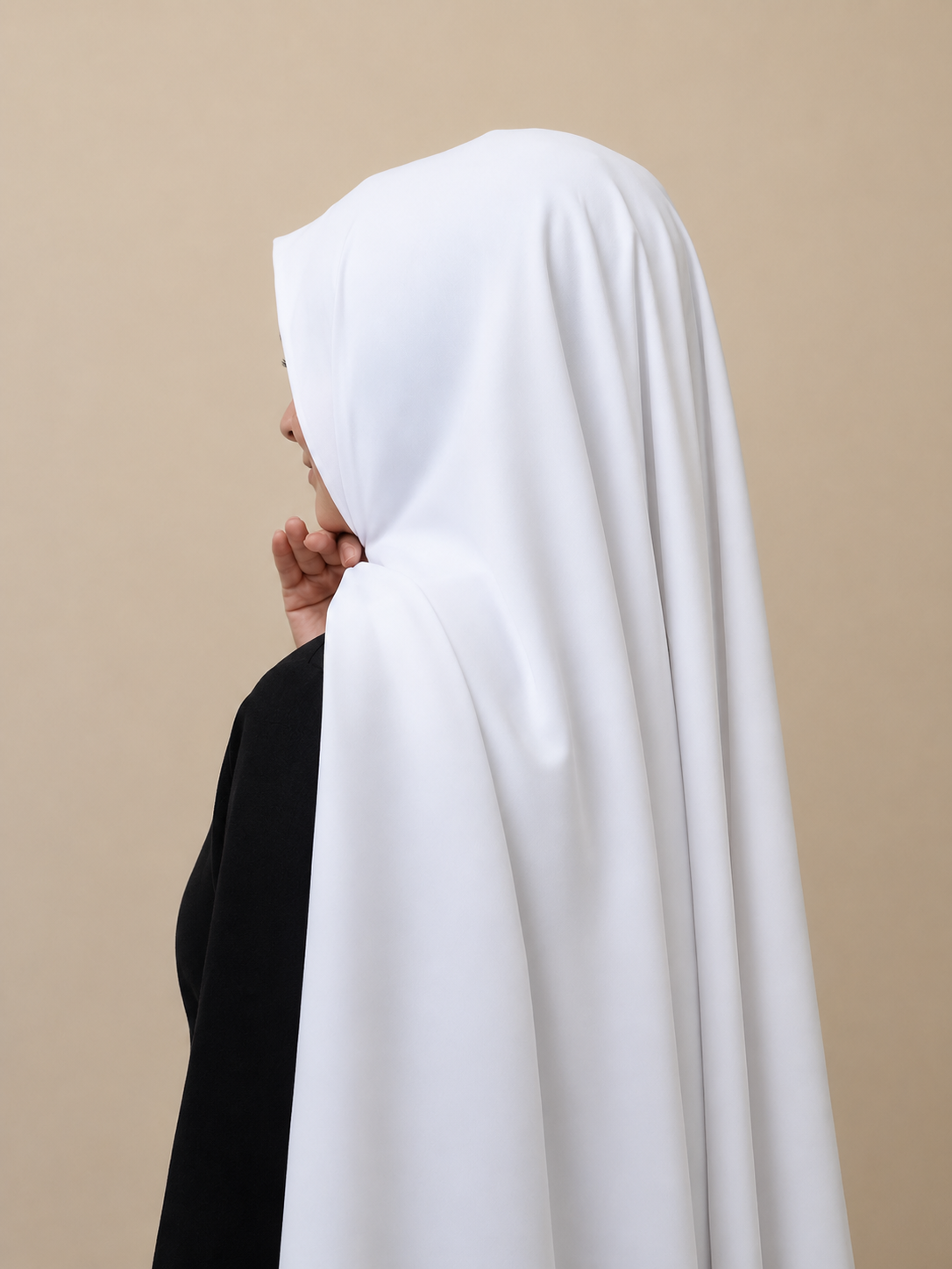 Chiffon Hijab kristalweiß