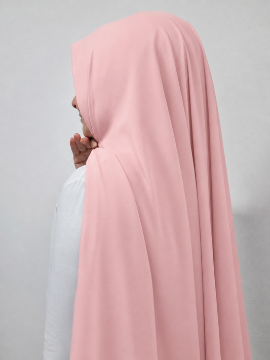 Chiffon Hijab soft peach