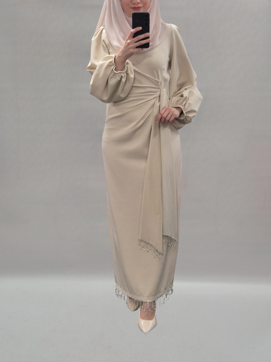 Amira Kleid Beige