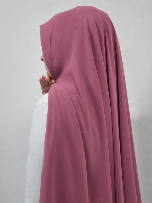 Chiffon Hijab in dusty rose