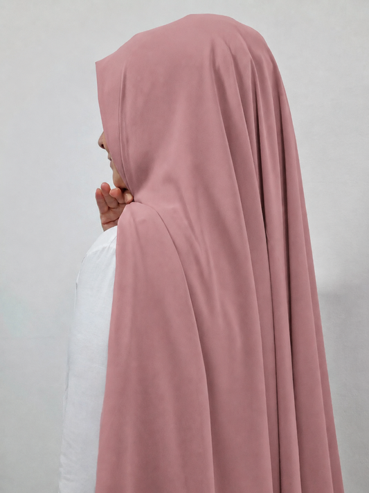 Chiffon Hijab baby rosa