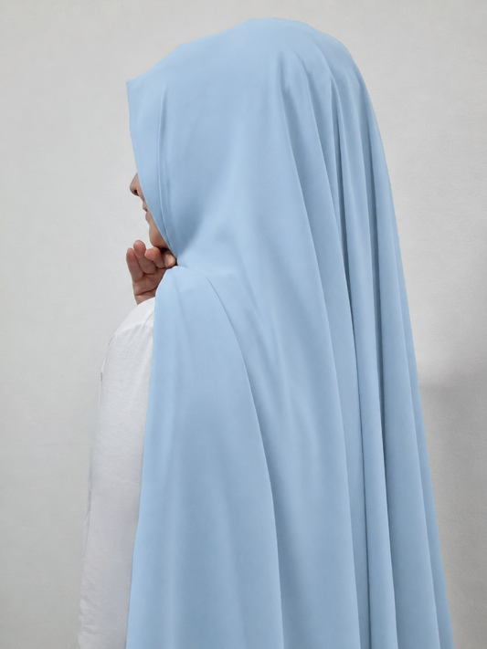 Chiffon Hijab babyblau