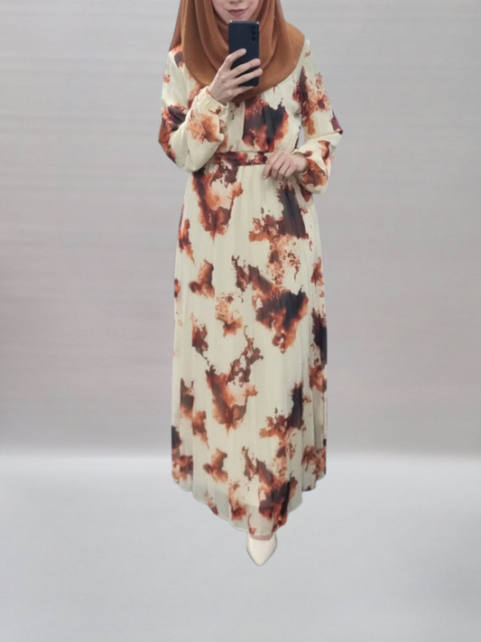 665- Chiffonkleid Amber Bloom
