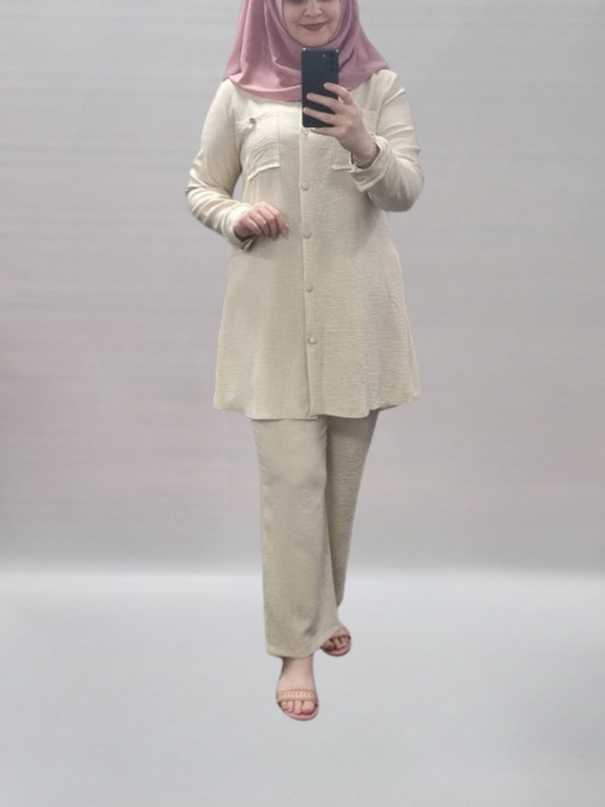 505- Zweiteiler beige