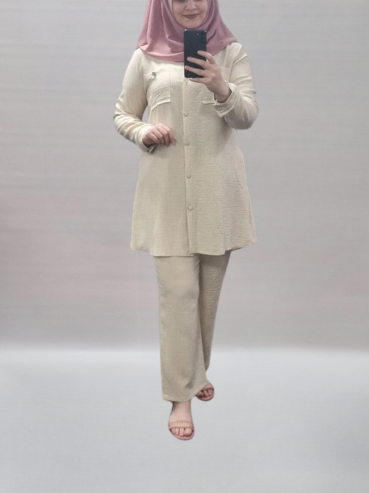505- Zweiteiler beige