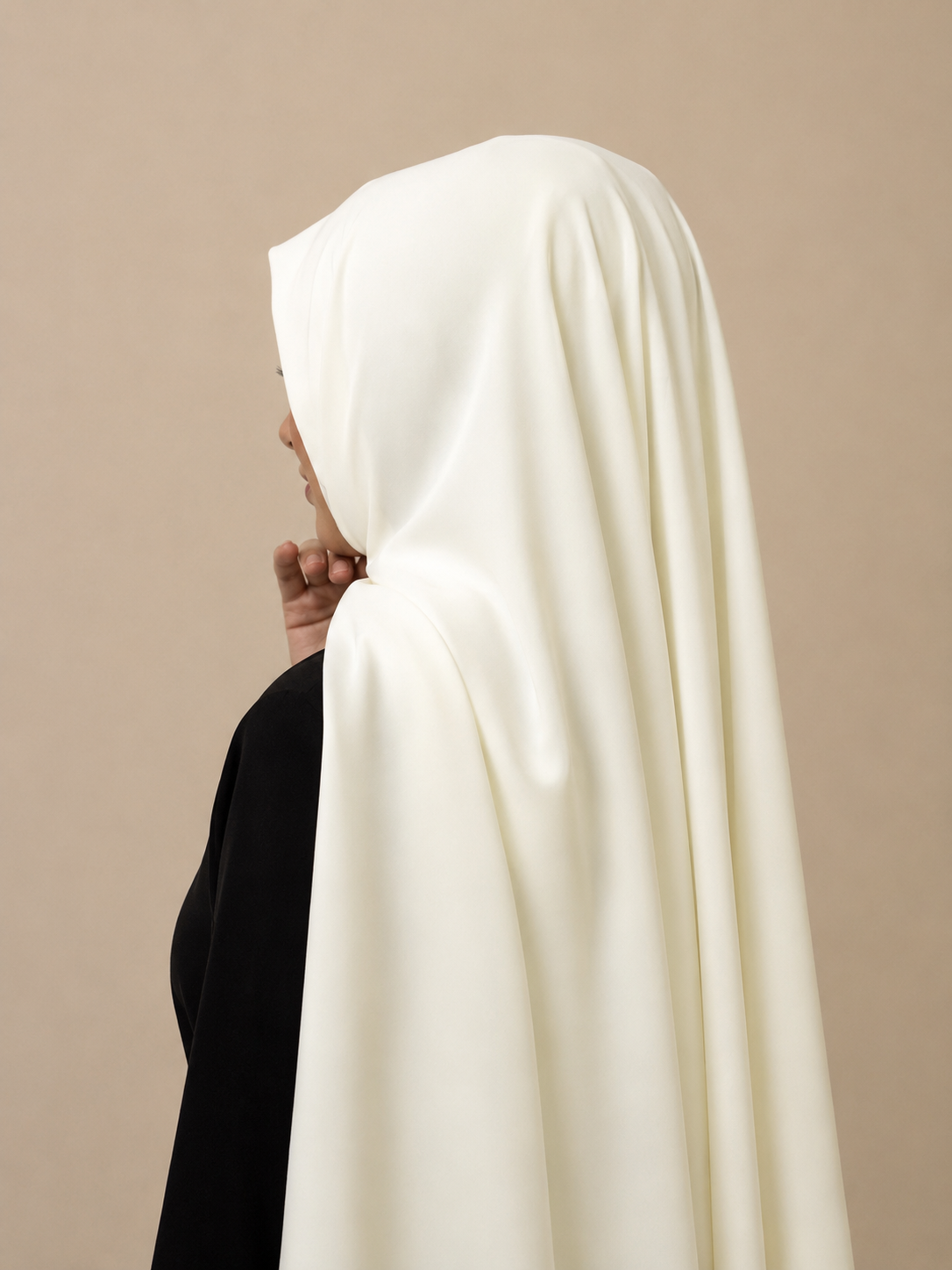 Chiffon Hijab altweiß