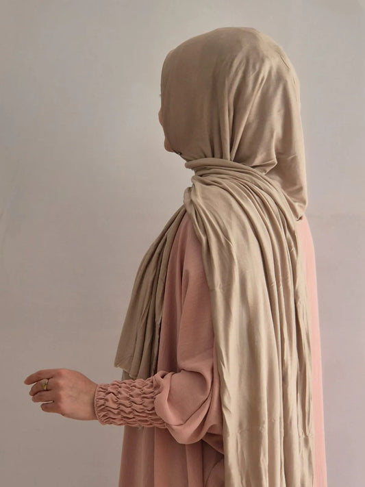 Jersey Hijab beige