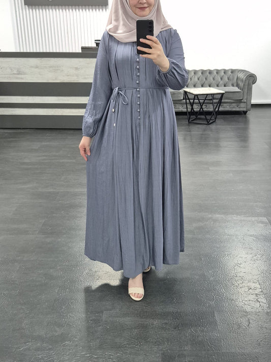387- Liya Kleid blaugrau