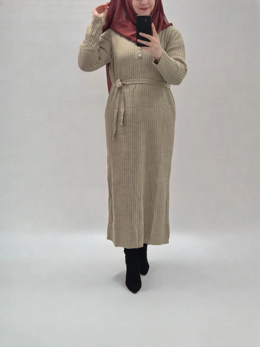 Avira Kleid beige