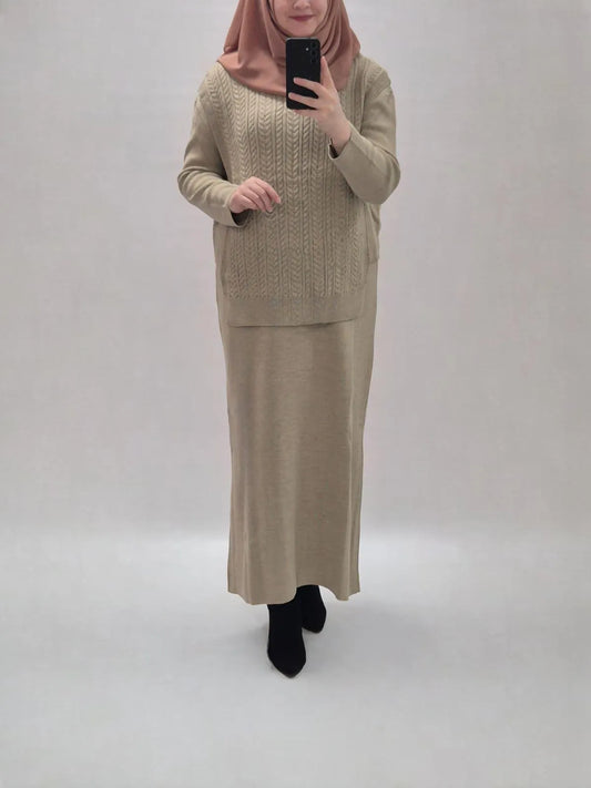 Zaria Kleid beige