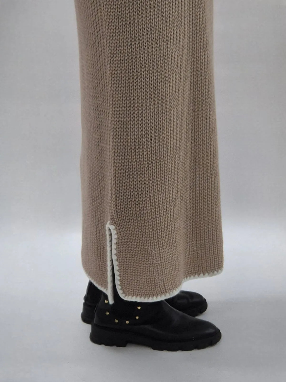 Yasira Strickkleid beige