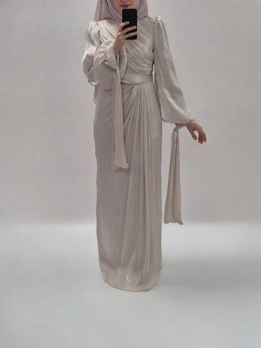 Mireya Abendkleid beige