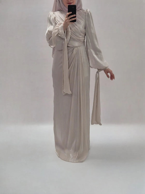 Mireya Abendkleid beige