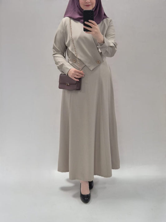 Noor Kleid Steinfarbe