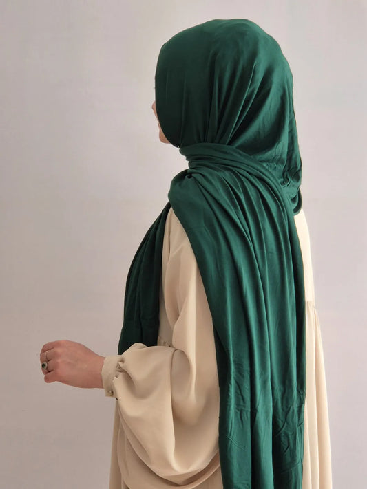Jersey Hijab Smaragdgrün