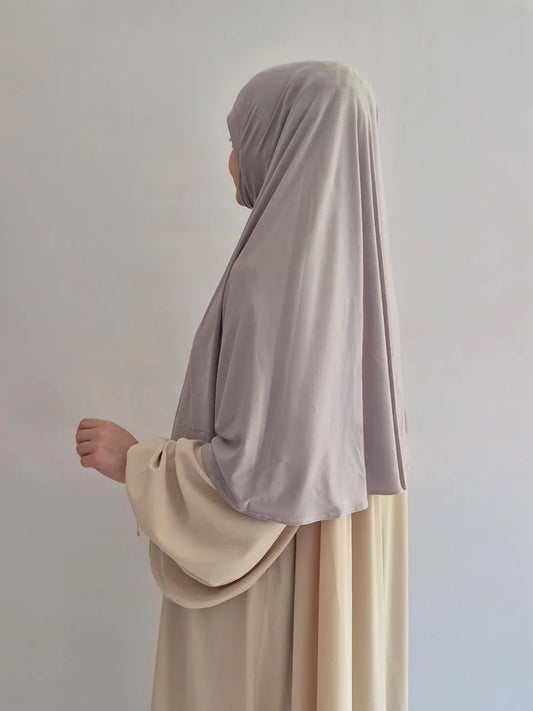 f338 - fertig Hijab hellgrau