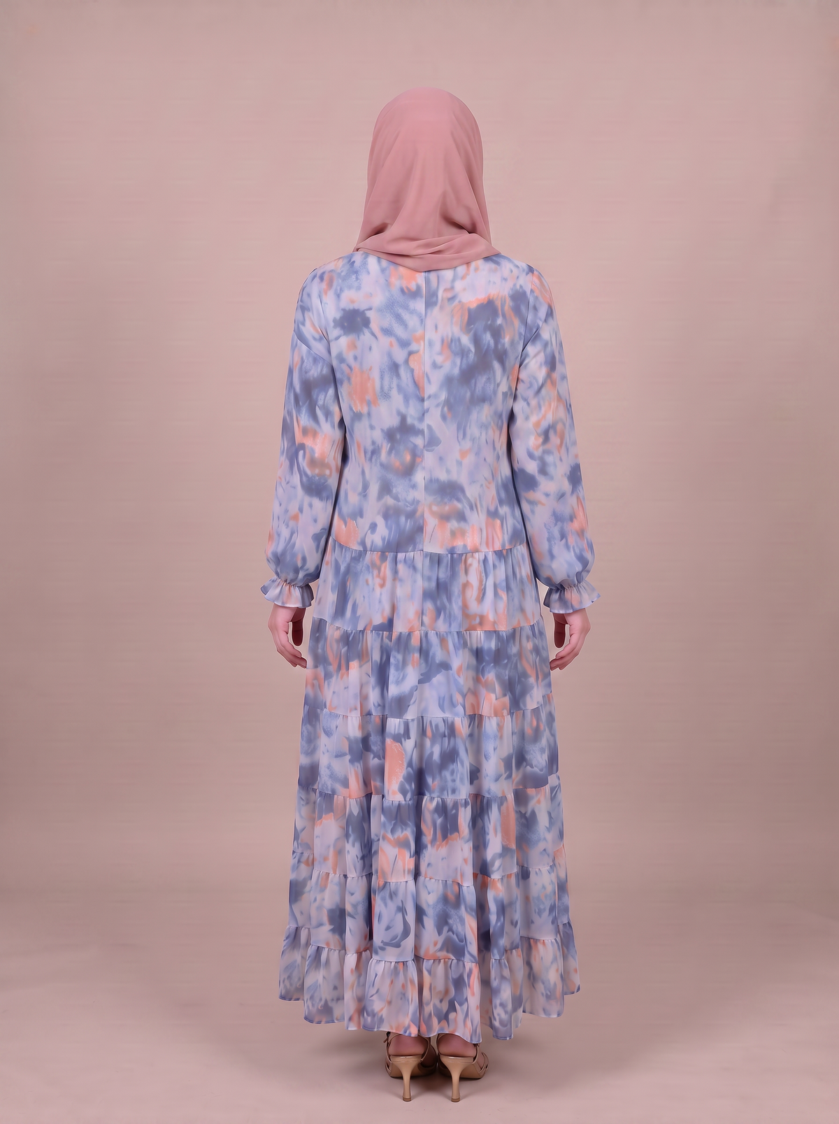 Floral Chiffonkleid