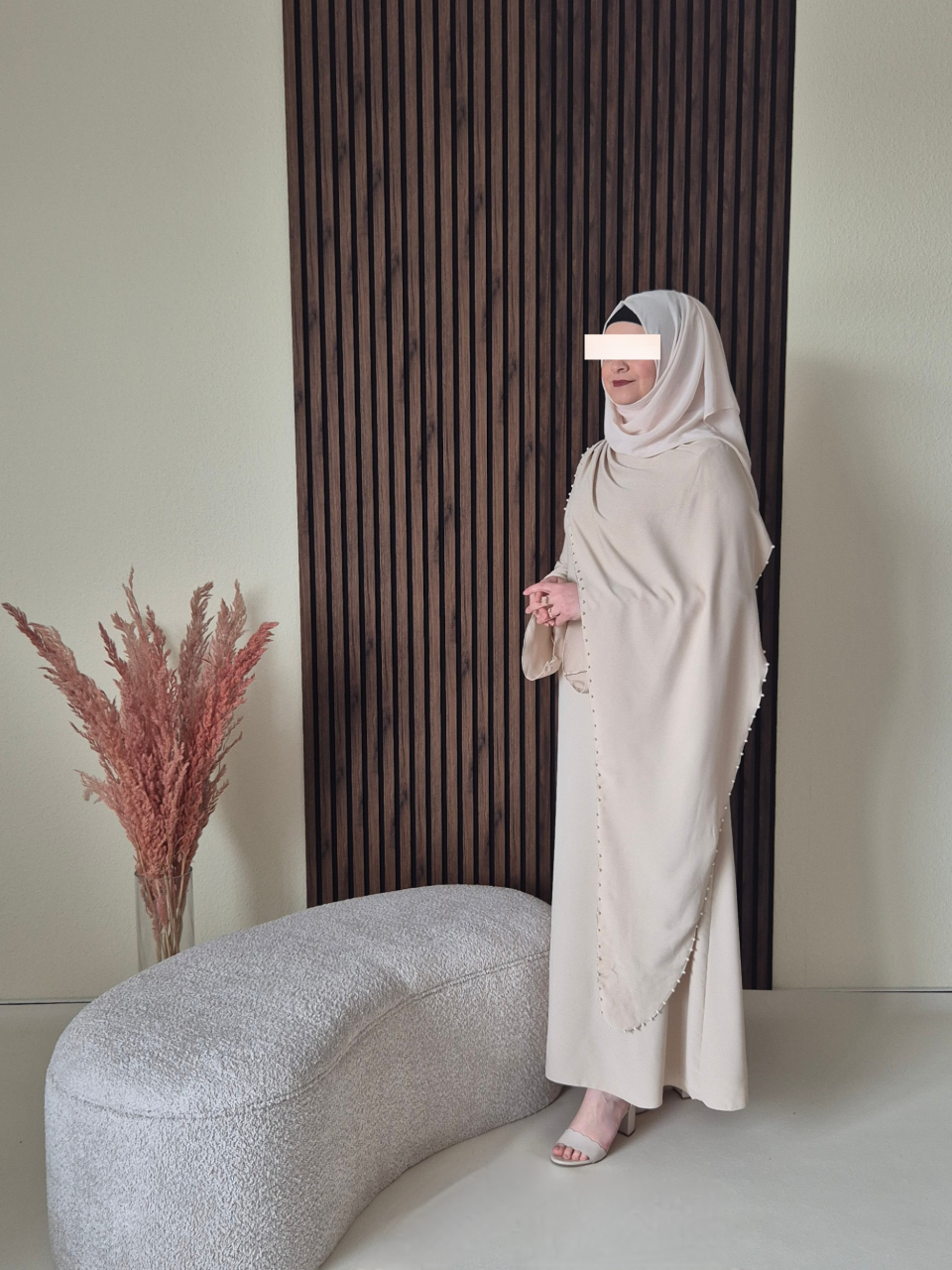 Haya Pearl Kleid beige