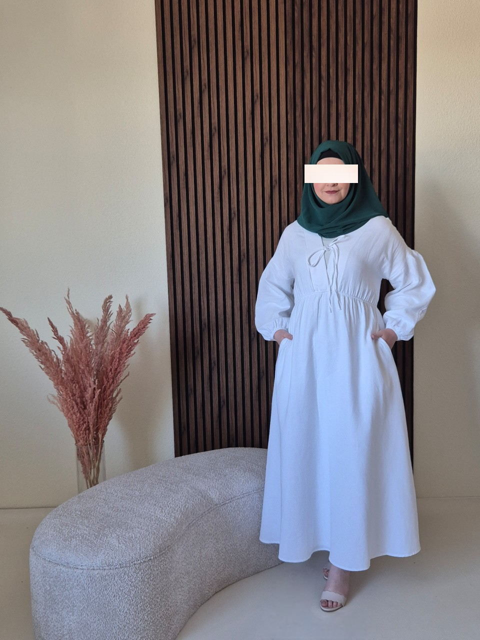 Musseline Kleid weiß