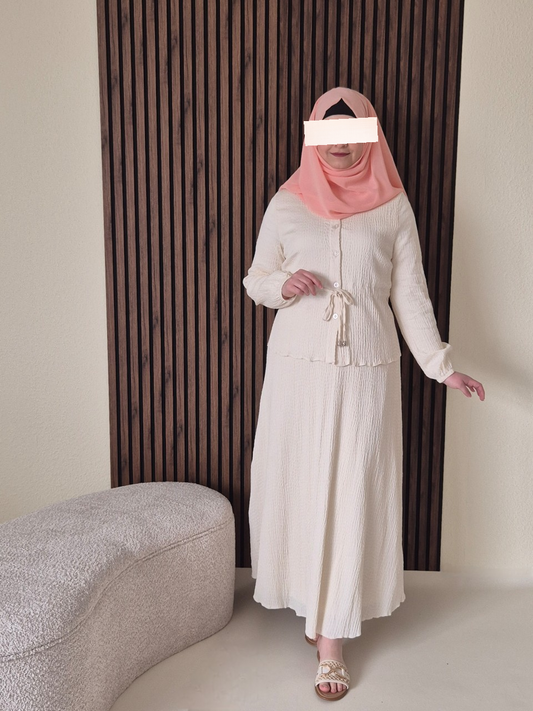 Zweiteiler Set in beige