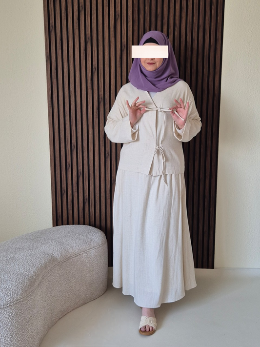 Zaylina Zweiteiler beige