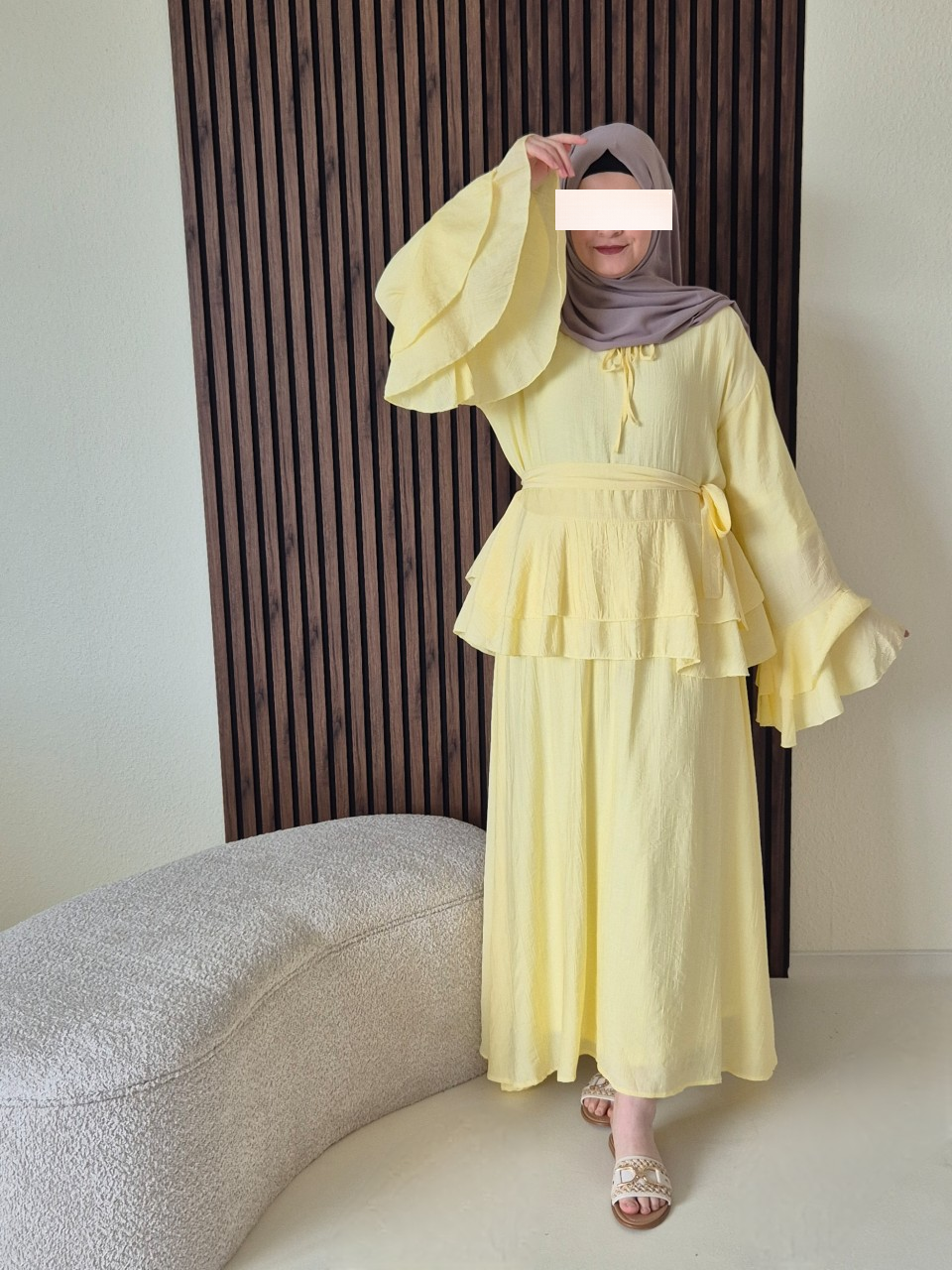 Dila Set in  butter yellow