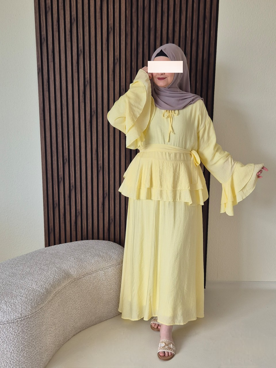 Dila Set in  butter yellow
