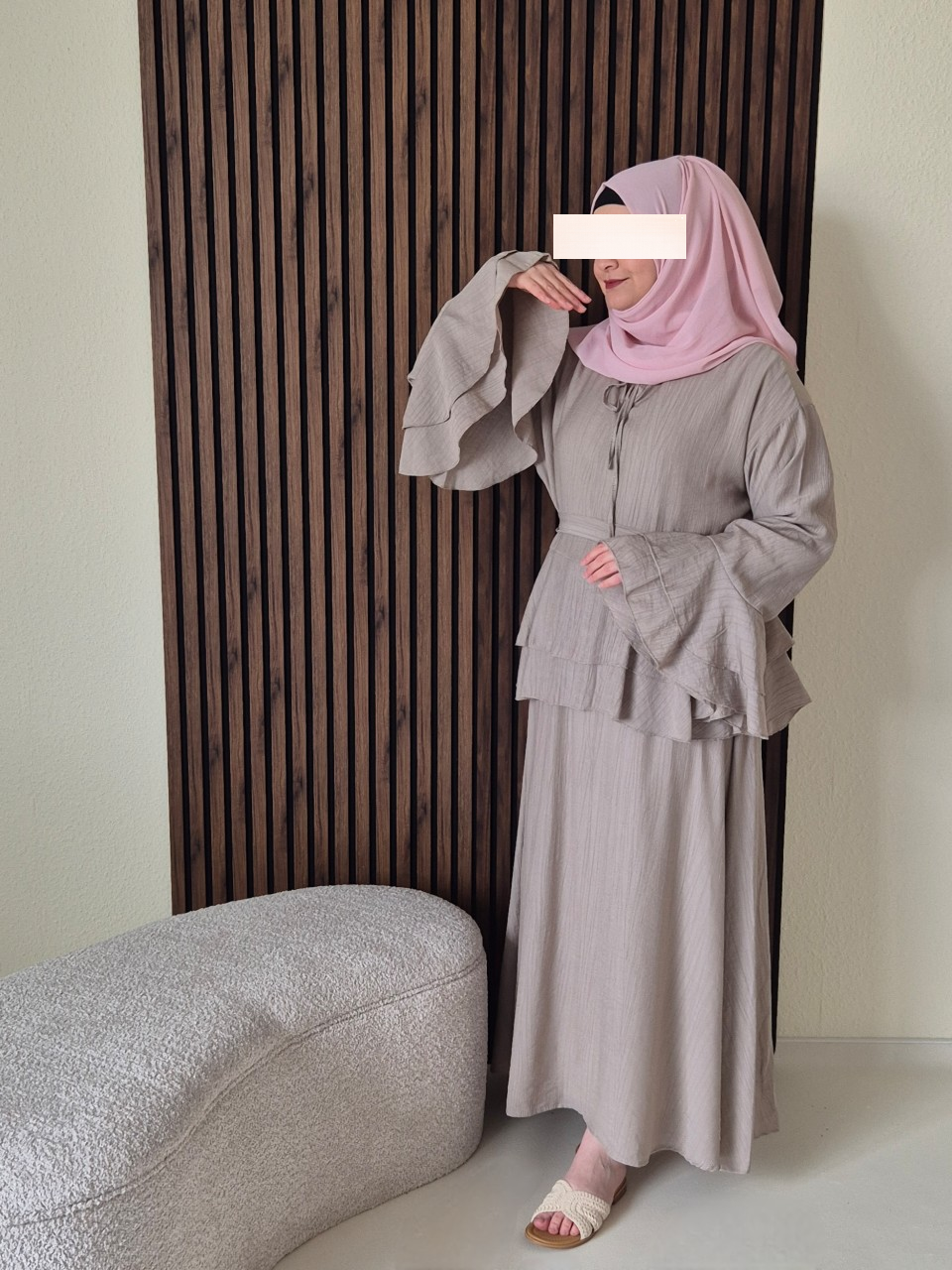 Dila Set in taupe