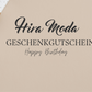 GEBUTRSTAGS-GUTSCHEIN
