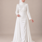 Abendkleid mit leichter Schleppe