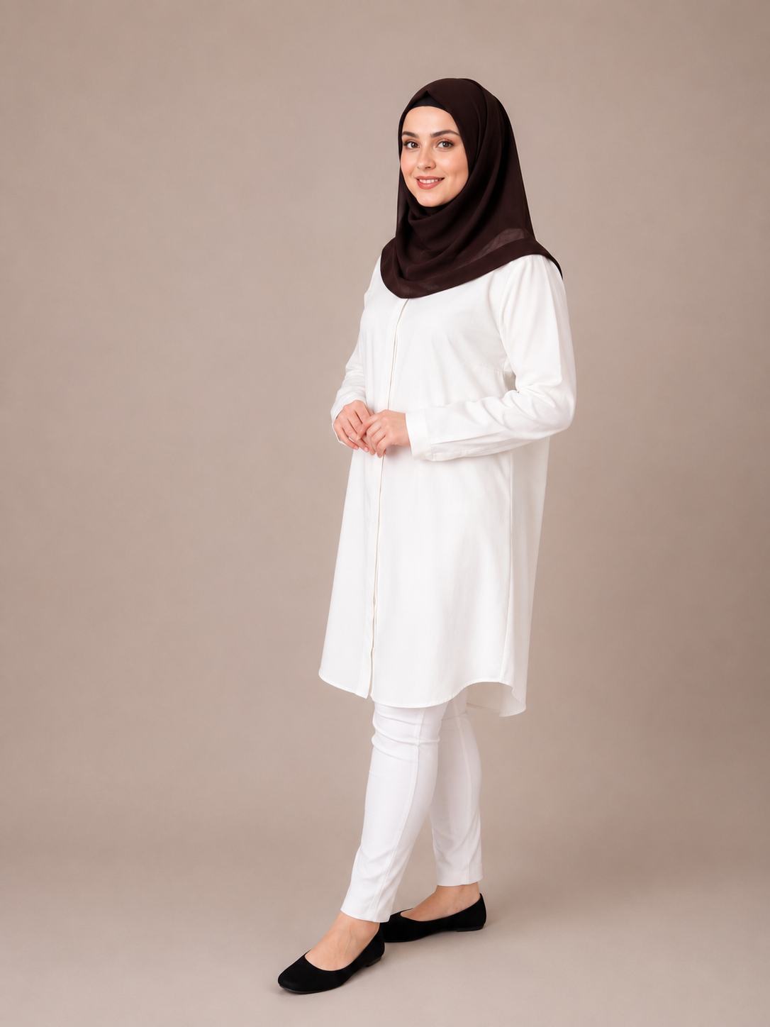 Basic Tunika altweiß
