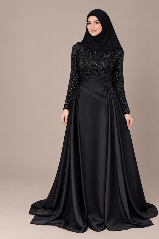 Abendkleid mit Schleppe