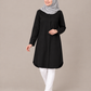 Basic Tunika in schwarz