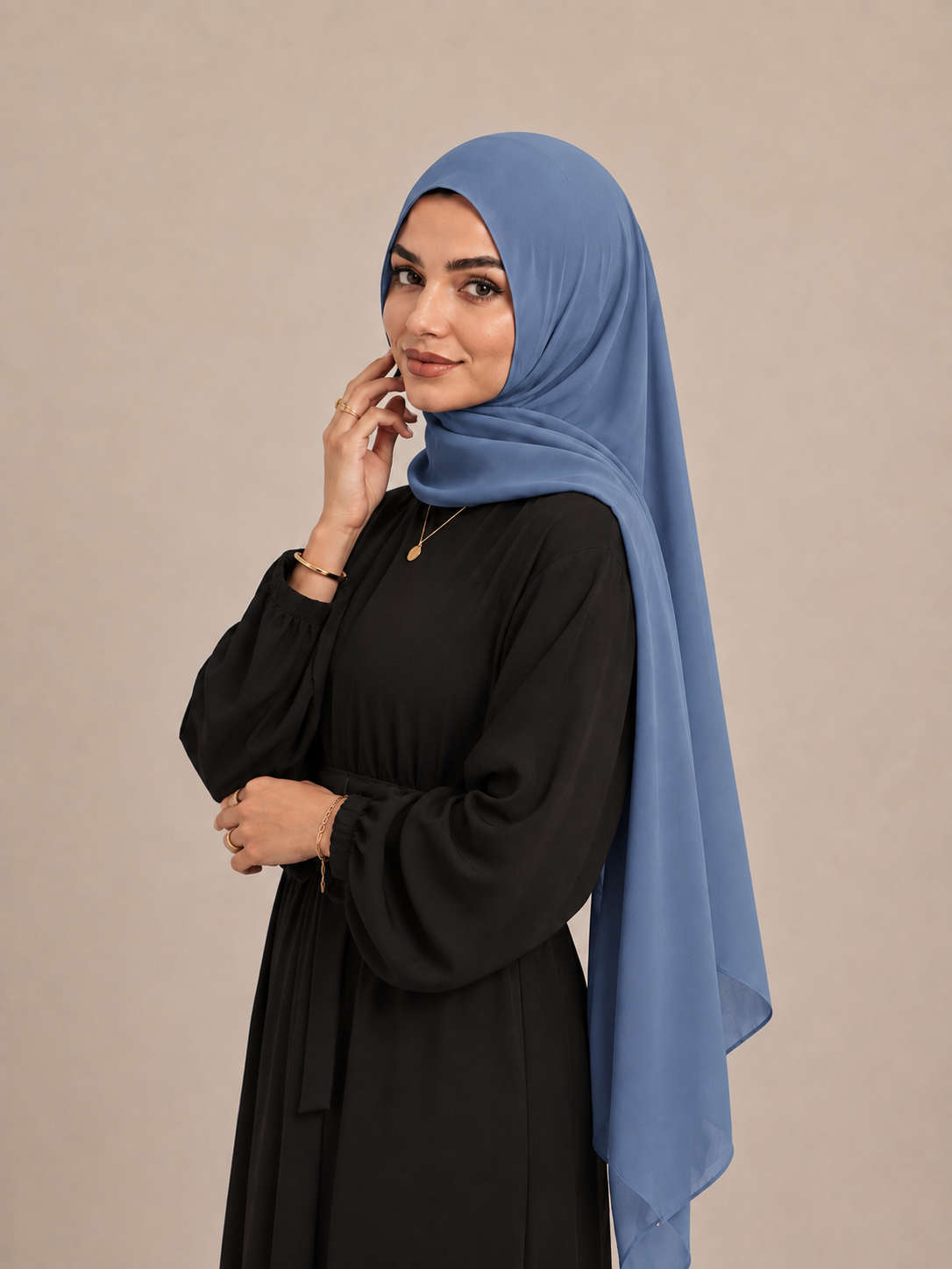 Krepp Hijab