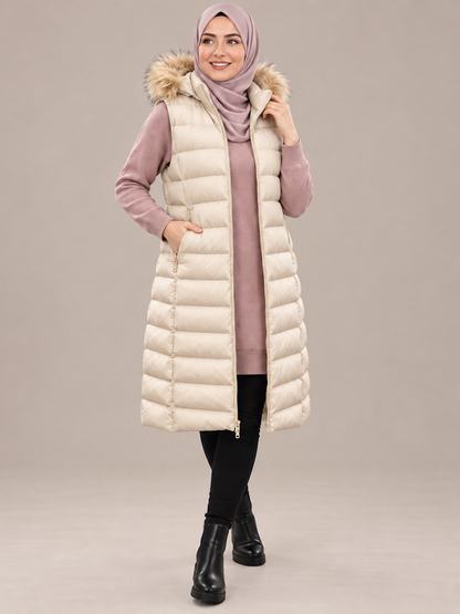 Short quilted vest