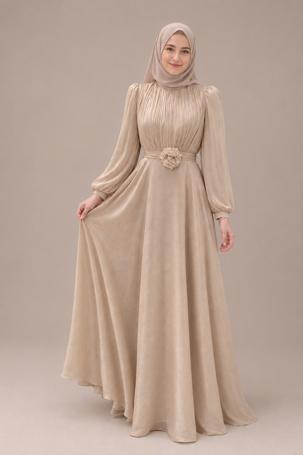 Veyra Abendkleid Steinfarbe