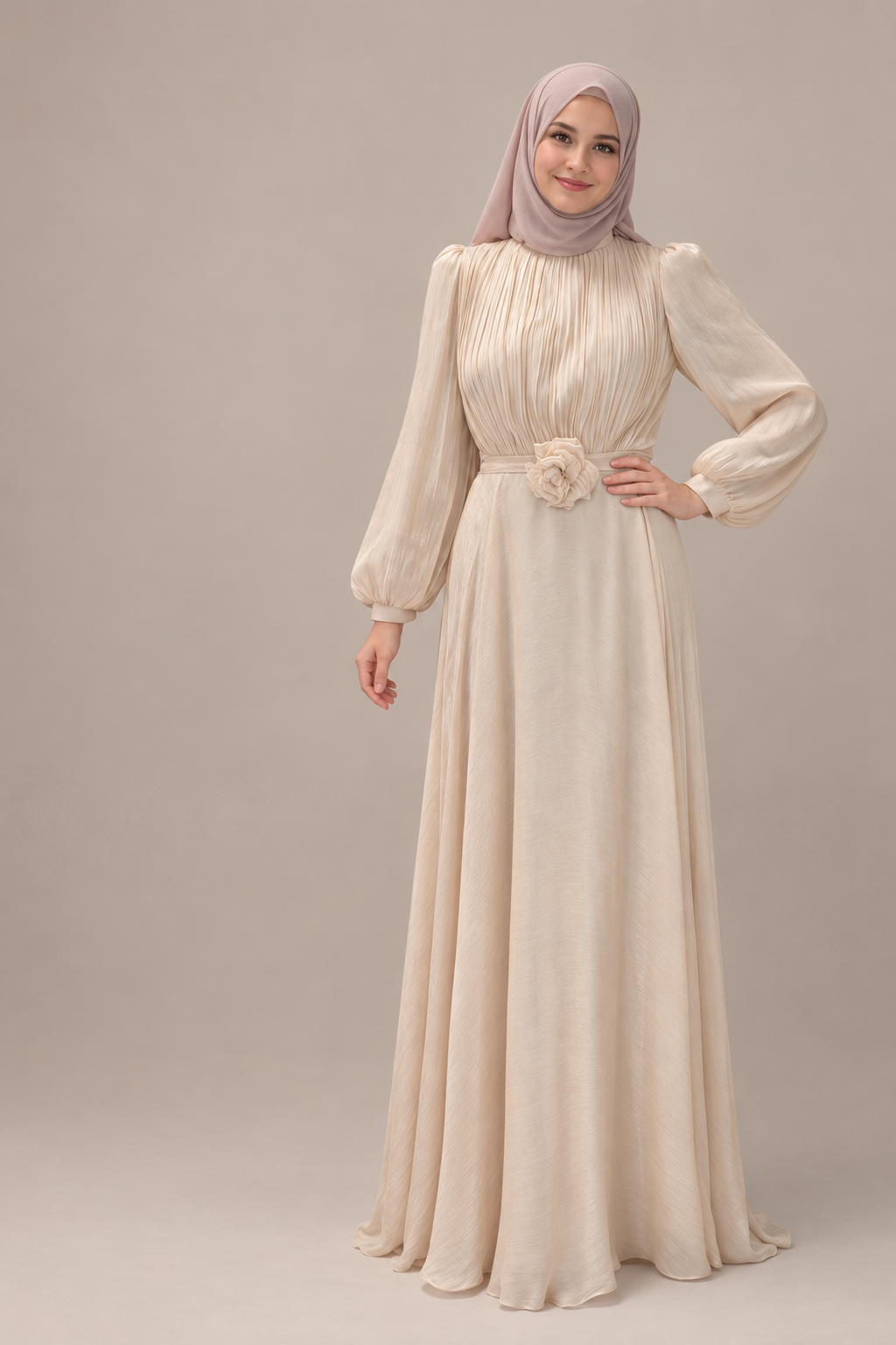 Veyra Abendkleid Steinfarbe