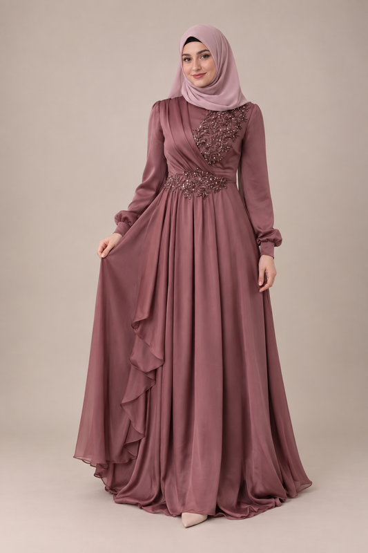 Schimmerndes Abendkleid