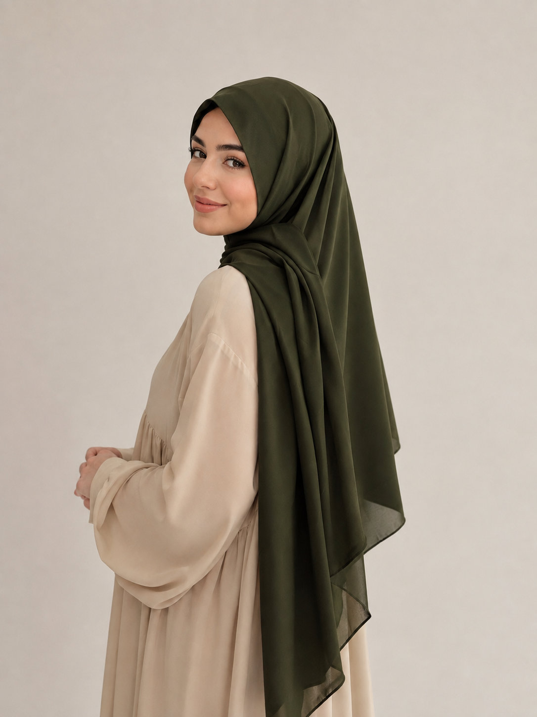 Krepp Hijab