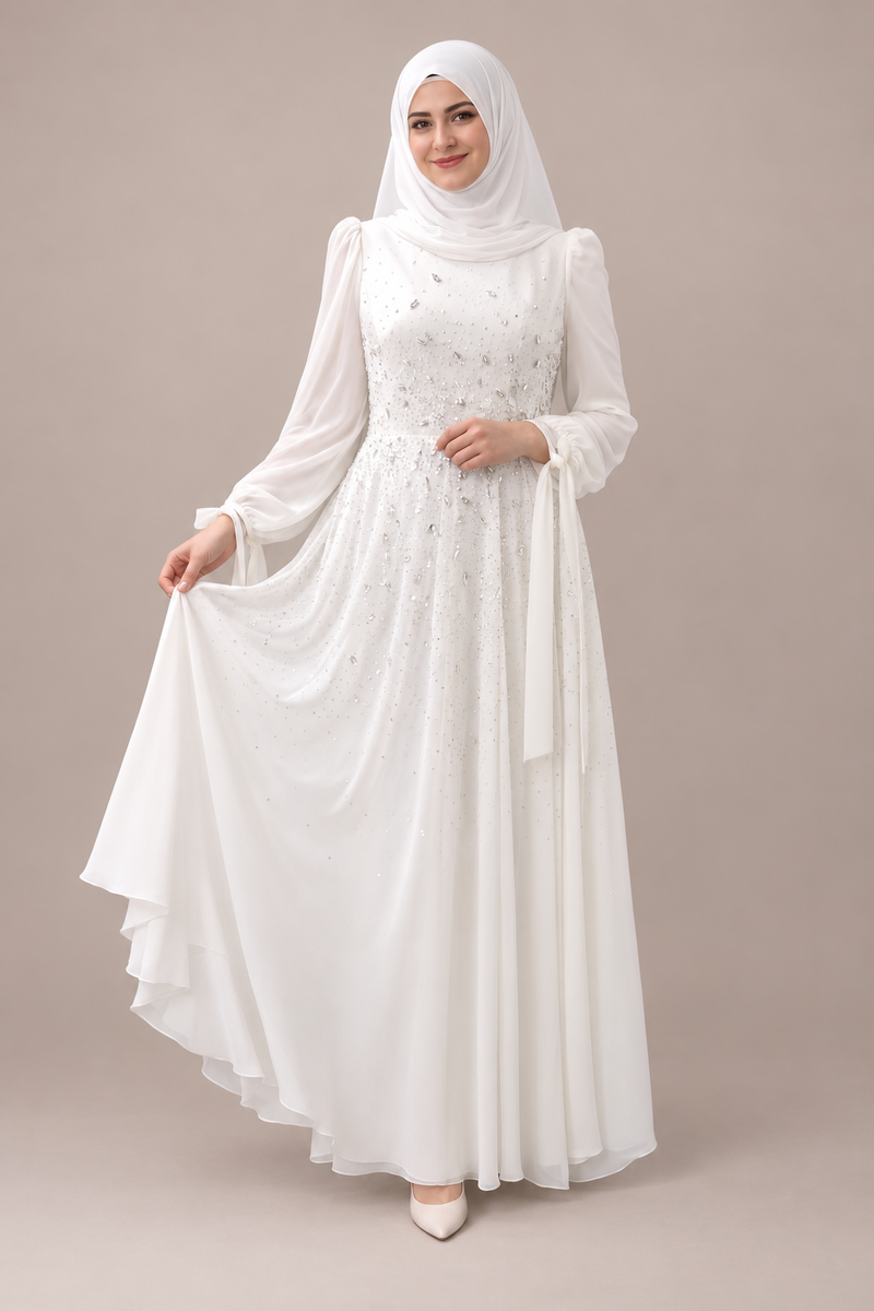 Chiffon Abendkleid