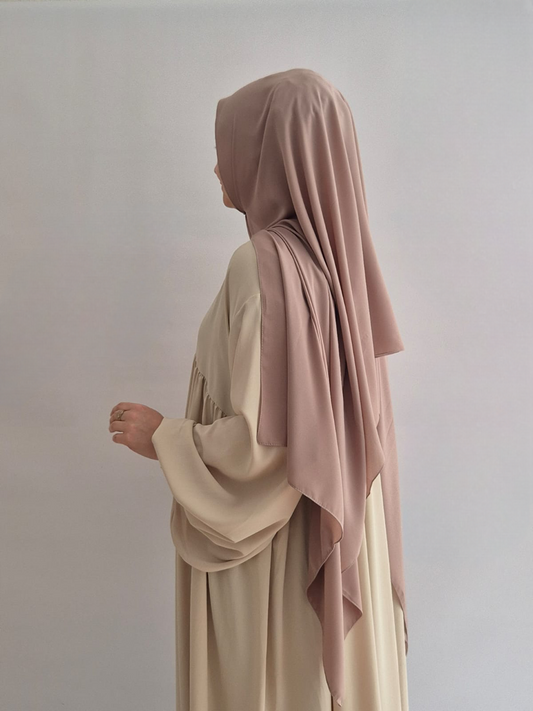 K2048- Krepp Schal Blush Taupe