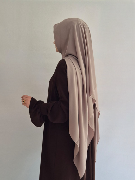 K2039 - Krepp Schal taupe
