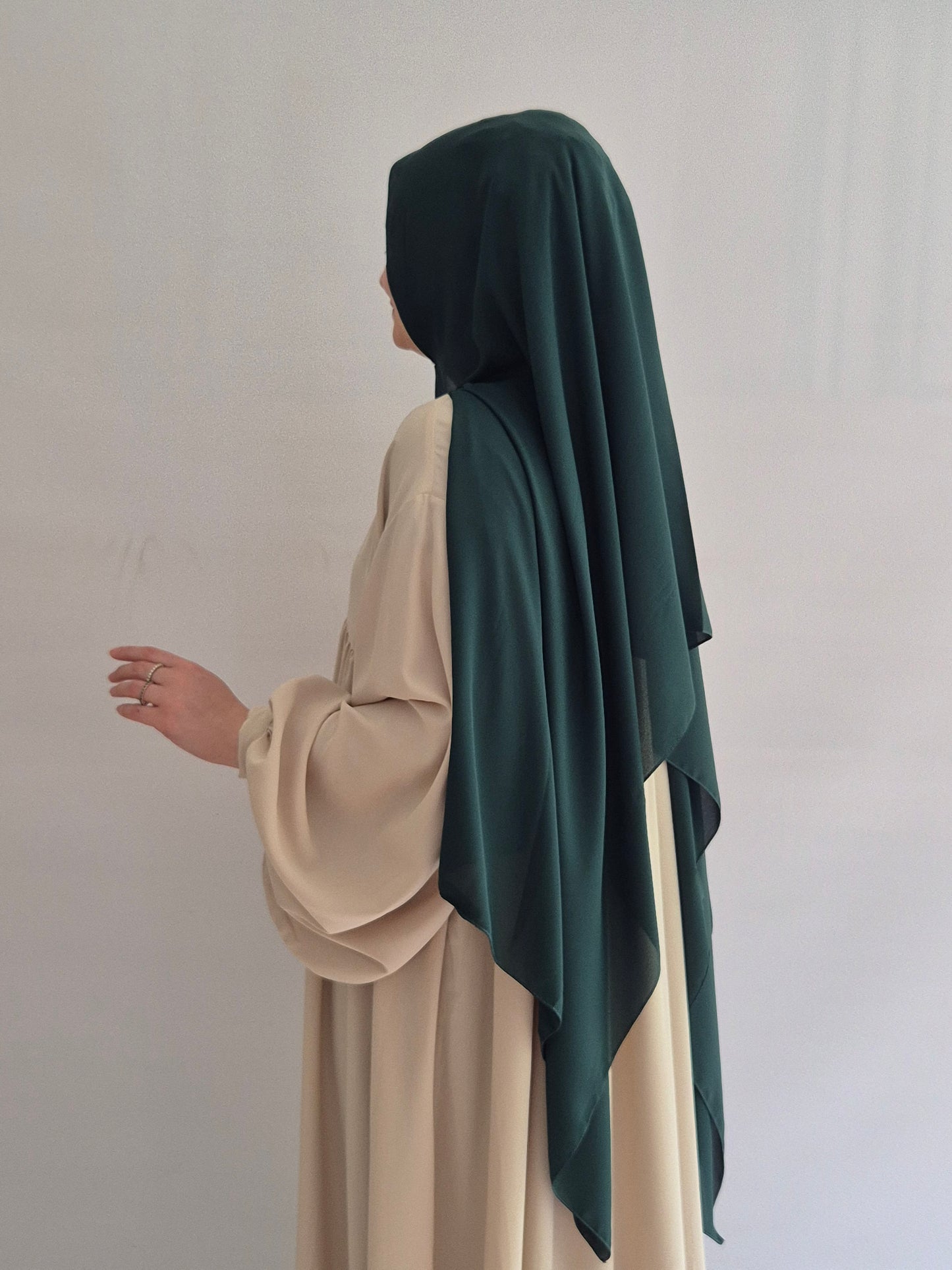 Krepp Hijab in grün