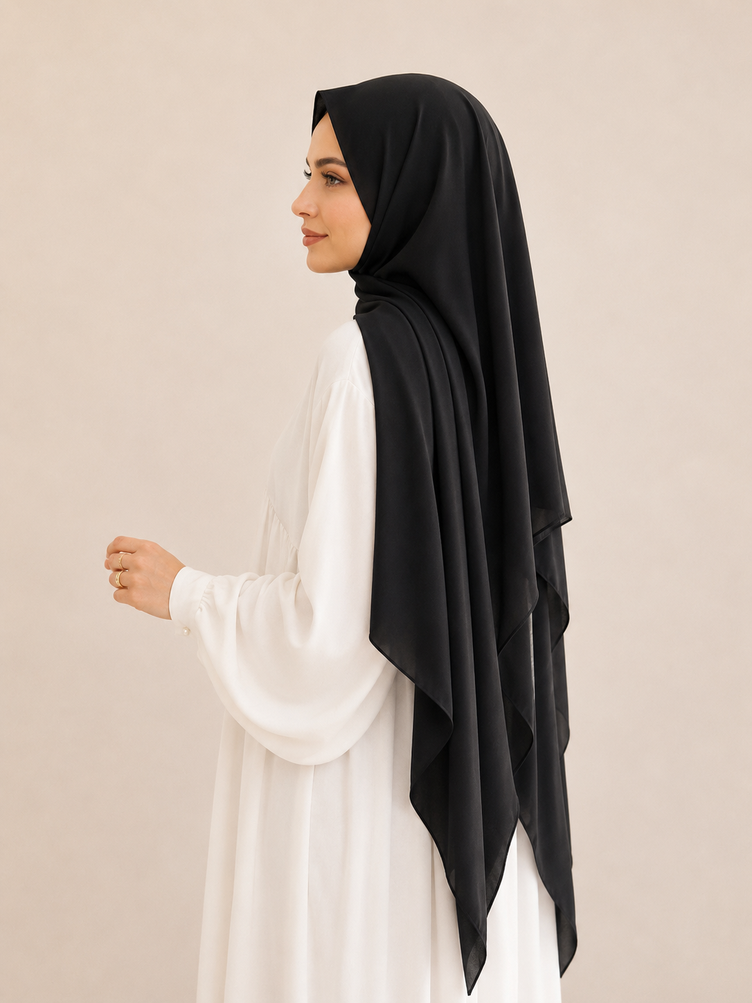 Krepp Hijab