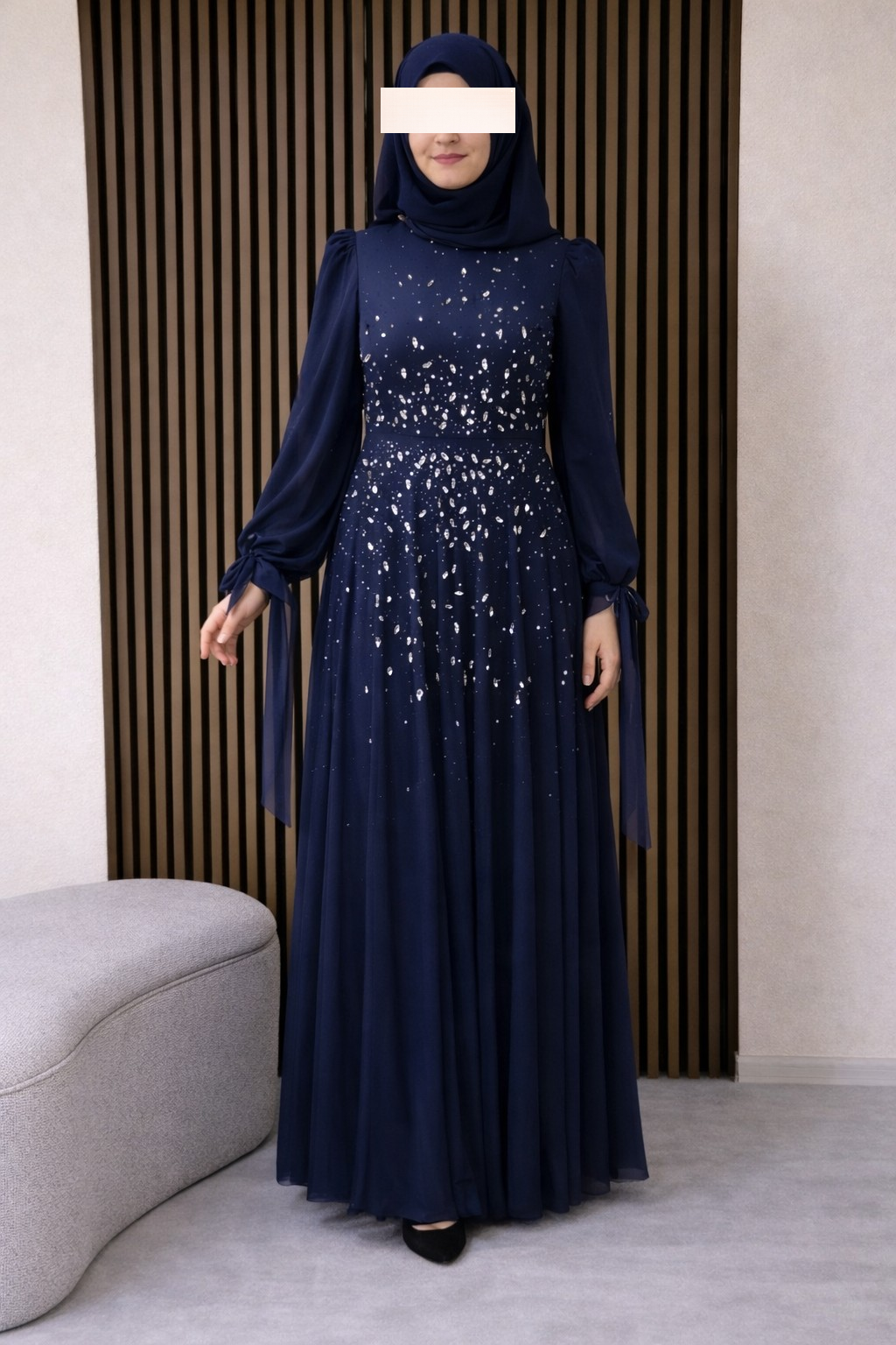 Layali Abendkleid dunkelblau