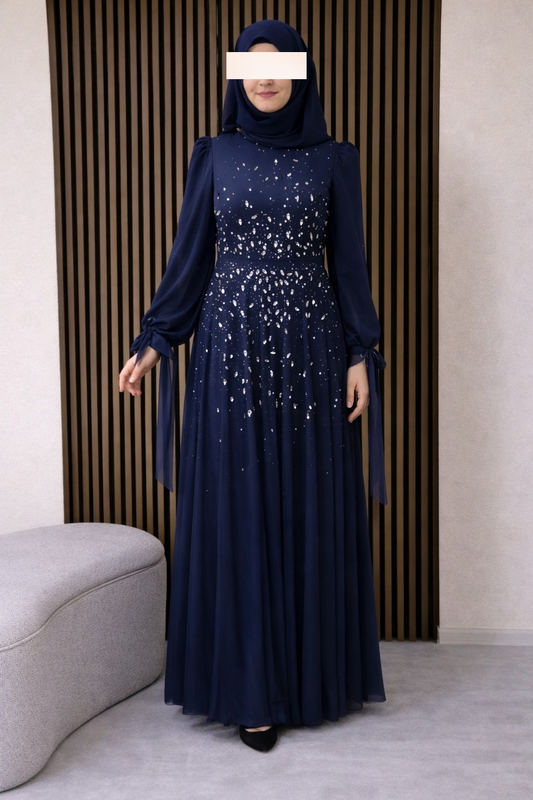 Layali Abendkleid dunkelblau