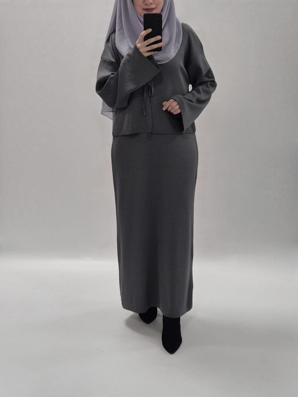 Talya Kleid Set grau