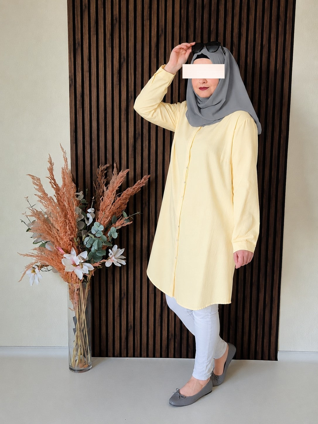 Basic Tunika in Butter Yellow