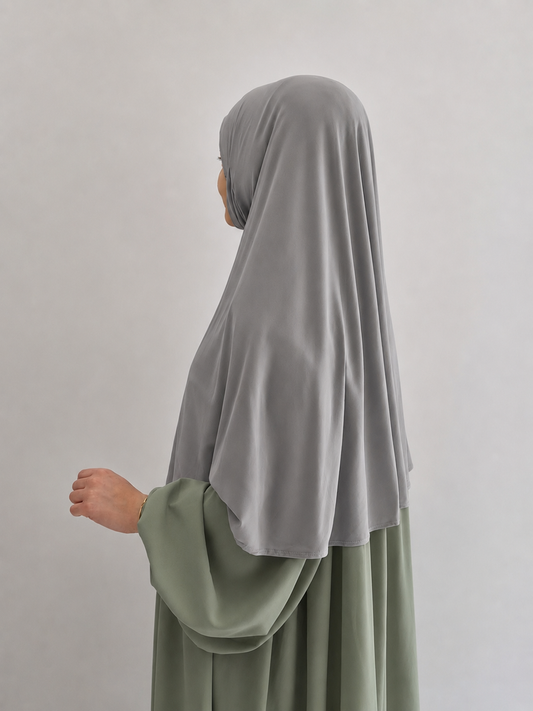 fertig Hijab grau